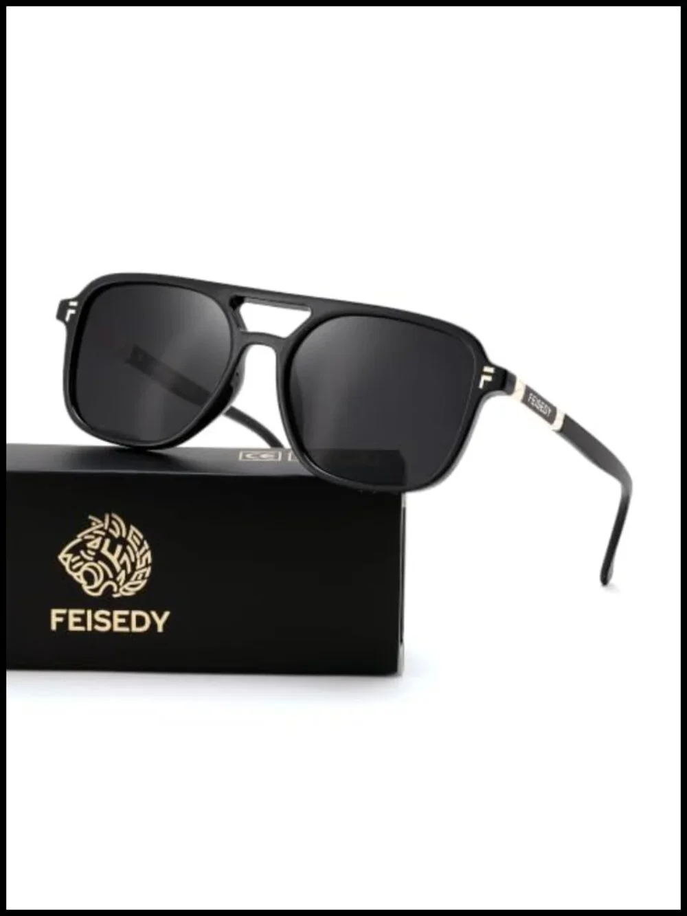 Retro Polarized Aviator Sunglasses UV400 Protection Square Sunnies